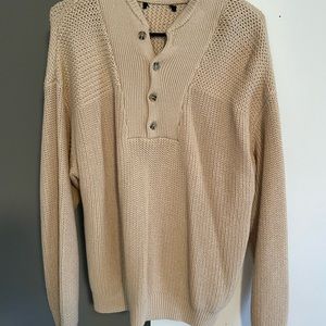 Beige pullover sweater. Super comfy
